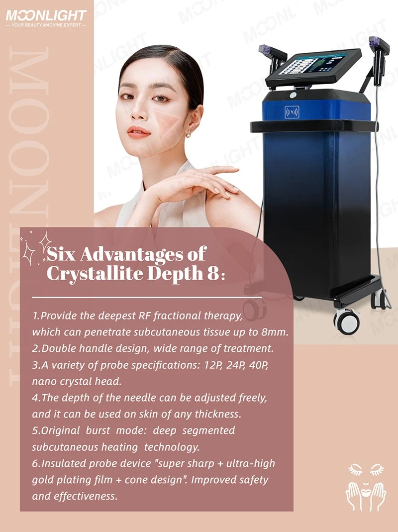 RF Beauty Crystallite Depth 8 For Skin Firming Face Lifting